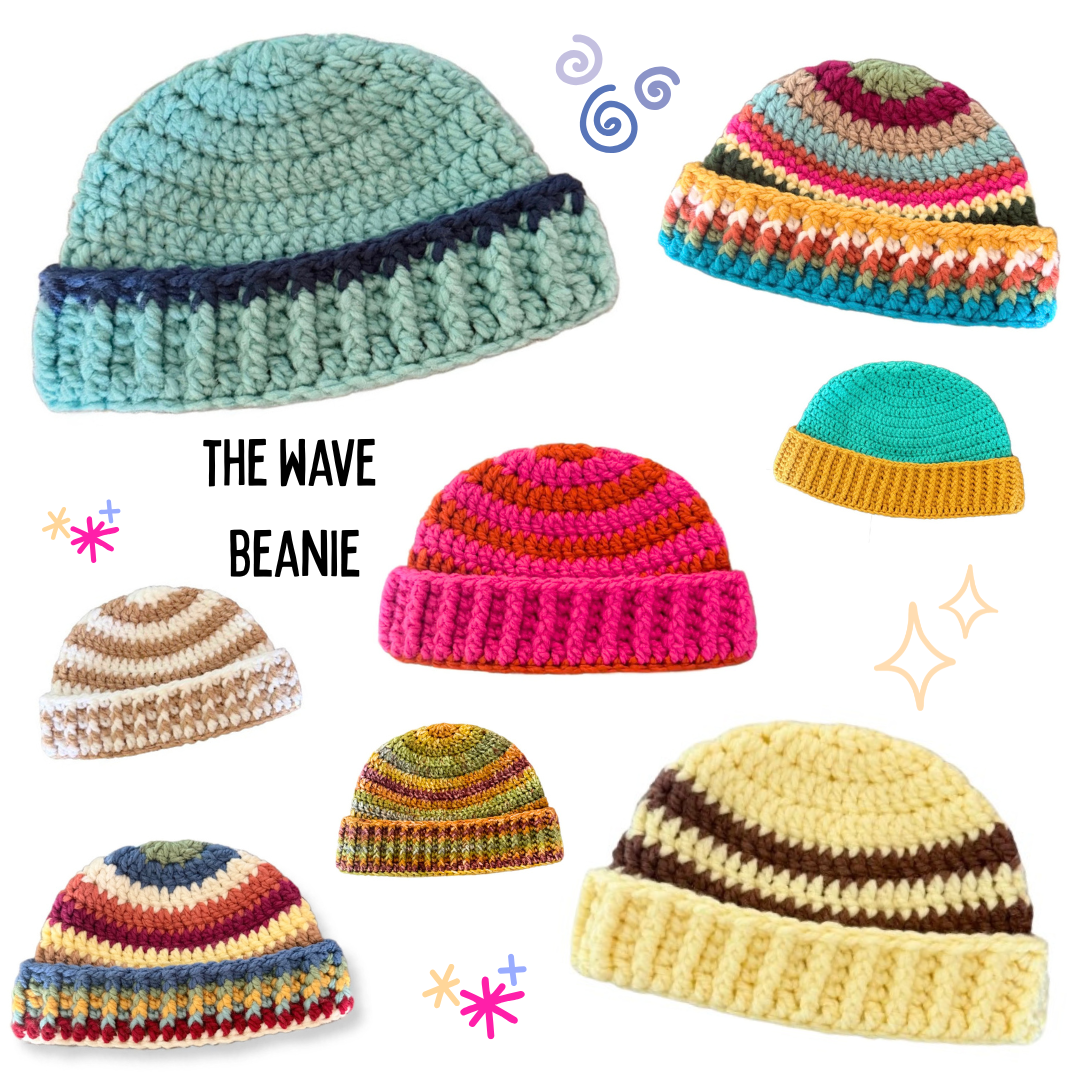 crochet beanie pattern bundle