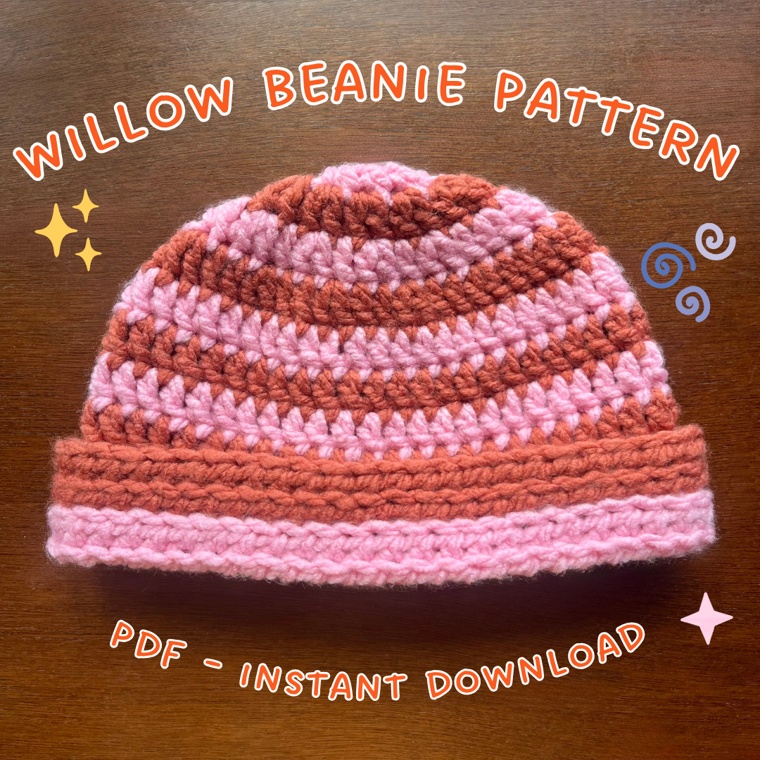willow beanie crochet pattern