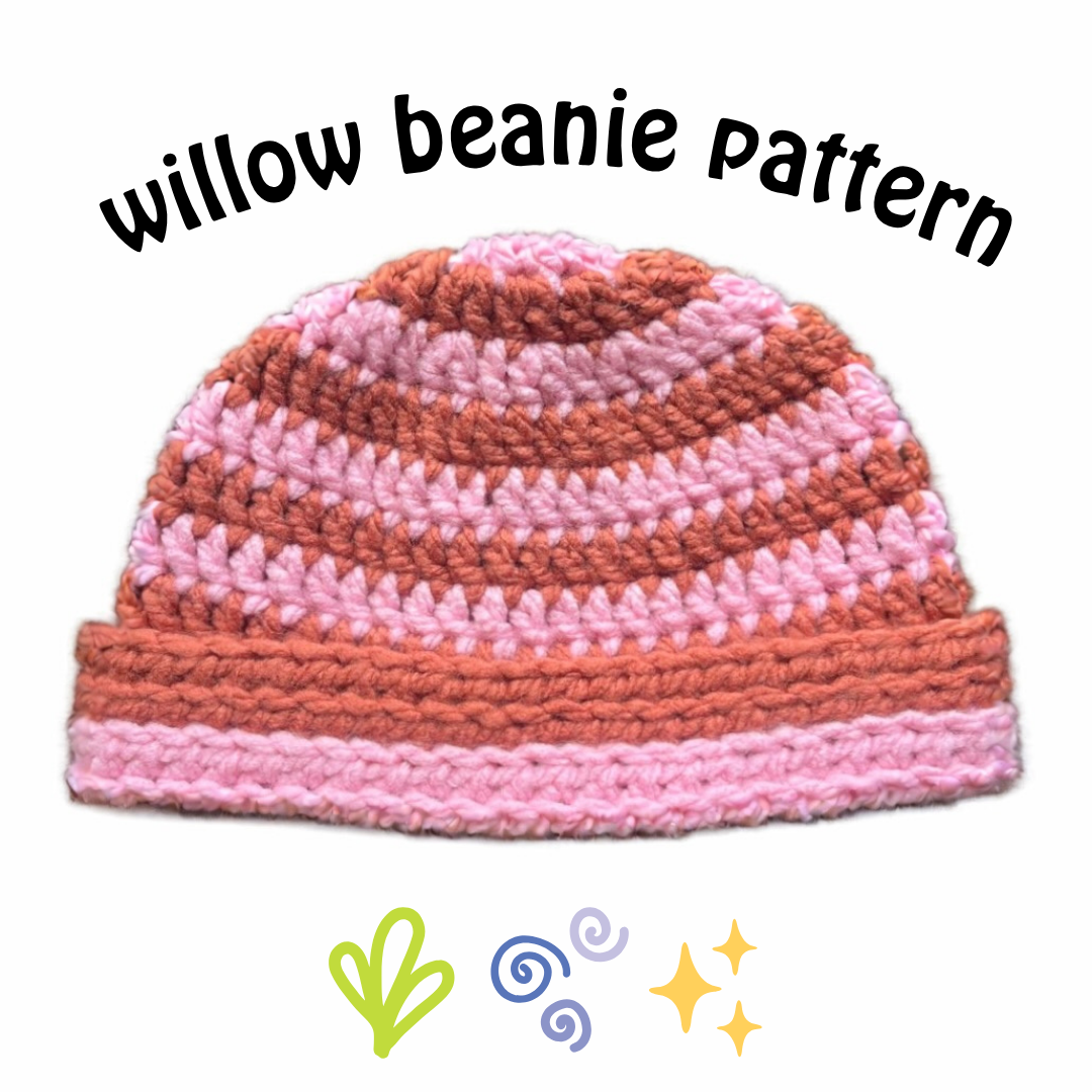 willow beanie crochet pattern