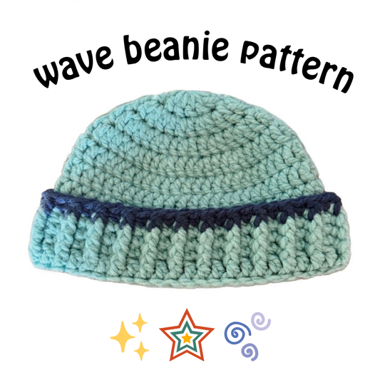 wave beanie crochet pattern